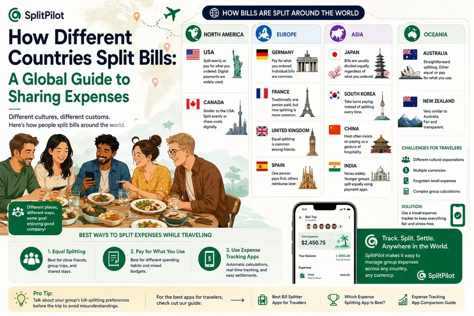 How Different Countries Split Bills